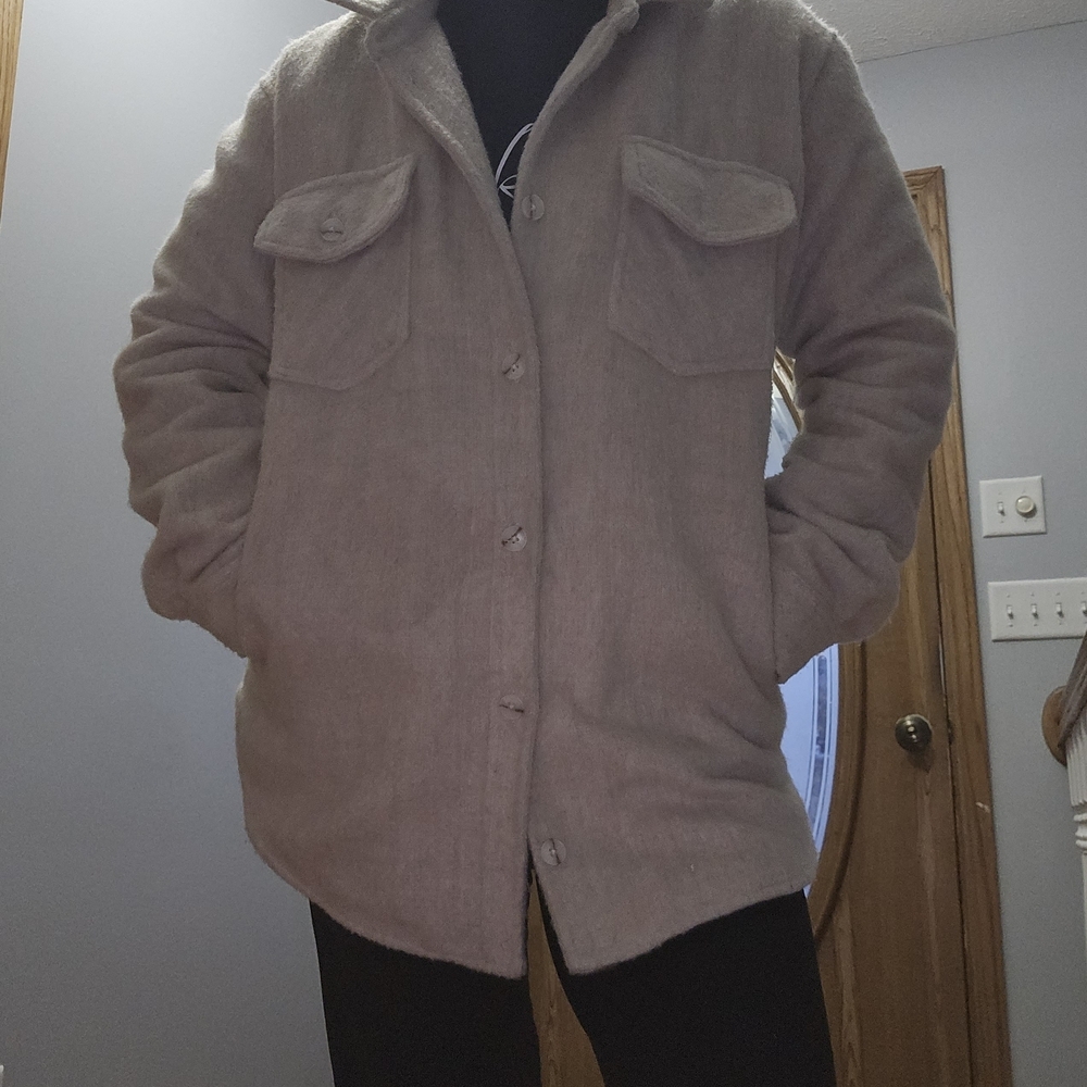 Women's Cream Jacket Shacket - Picture 2 of 11
